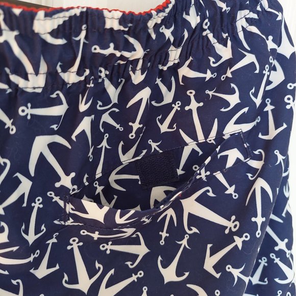 BOCA Classics Men's  Lined  Swim Shorts/Trunks Size (L),  Anchor Print - Picture 3 of 9